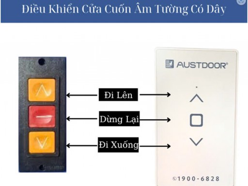 Hướng dẫn cách sử dụng chìa khóa cửa cuốn Austdoor_cửa cuốn thông minh